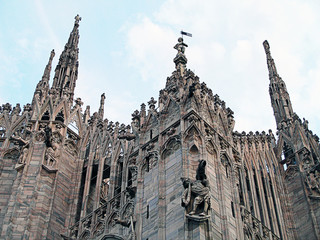 Milan Cathedral, architectural details.