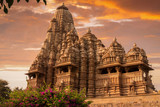 Sunset over Kandariya Mahadeva Temple