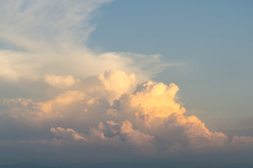 Wall Mural - Colorful cloud and sky before sunset