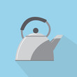 © vitiukviktor - kettles icon or teapots icon. illustration flat design with long shadow