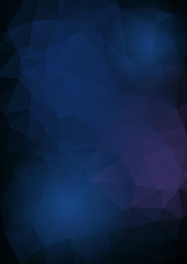 Poster - modern Geometric Shape abstract background dark blue color schem