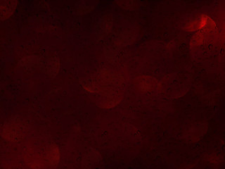 Wall Mural - Romantic dark red bokeh and water drop on glass mirror