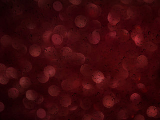 Wall Mural - Romantic dark red bokeh and water drop on glass mirror plate abs