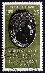 Wall Mural - Postage stamp Italy 1957 Ovid, Roman Poet