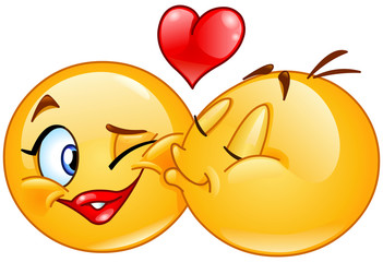 Sticker - Emoticons kissing