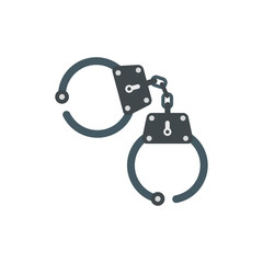 Handcuff flat icon