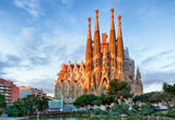 Fototapeta  - BARCELONA, SPAIN - FEBRUARY 10: La Sagrada Familia - the impress