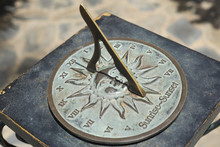 Antique Sundial With Roman Number.
