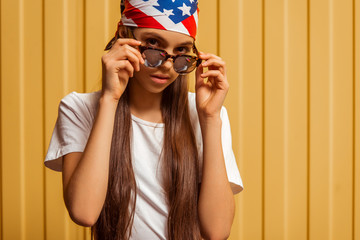 Wall Mural - Cute teenage girl