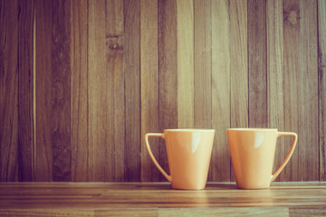 Poster - Orange coffee cup