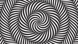 hypnotic background with black and white concentric circles in motion