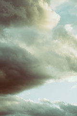 Wall Mural - beautiful clouds at winter