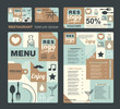 Big set of restaurant and cafe menu design,voucher,business card,Restaurant cafe menu, template design, Food flyer