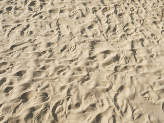 Poster - sea sand with footprints (series)