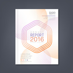 Wall Mural - modern vector design template with abstract background design for corporate business annual report b