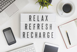 Fototapeta  - Relax, refresh and recharge in office