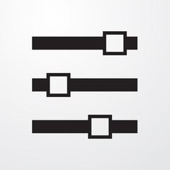 Canvas Print - Equalizer icon for web and mobile.