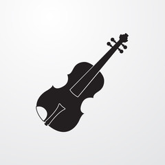 Wall Mural - Violin icon for web and mobile