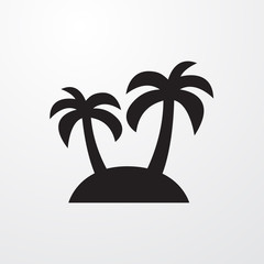 Aufkleber - Palm icon