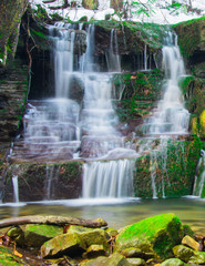  Beautiful waterfall in forest