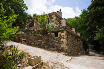 Poster - Milia - old settlement on Crete, Greece