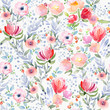 watercolor floral pattern