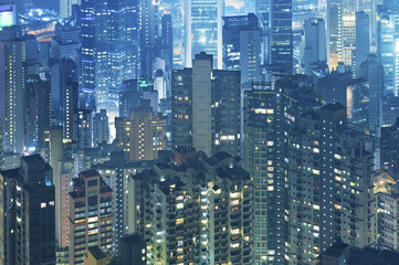  Aerial view of Hong Kong City