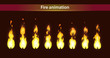 Fire animation sprites