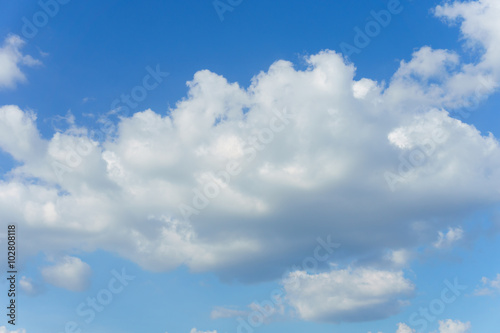 Naklejka dekoracyjna Blue sky with clouds background.