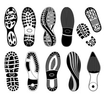 A Collection Of Various Highly Detailed Shoe Tracks. Elegant, Sporty Formal And Mountain Boots Are Included.