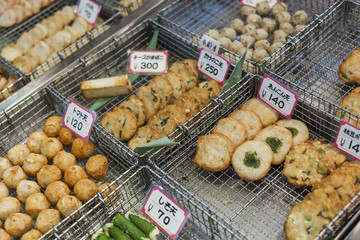 Wall Mural - Traditional asian food market, Japan.