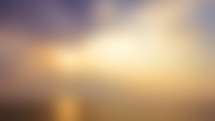 blurred sunrise background.