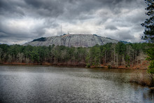 View Of Stone Mountain Near Atlanta Georgia Usa
