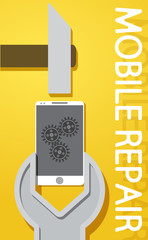 mobile repair and fix poster