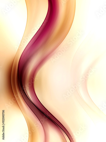 Nowoczesny obraz na płótnie Abstract Art Line Gold Wave Design Background