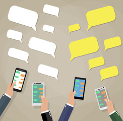 Poster - mobile instant messenger chat 