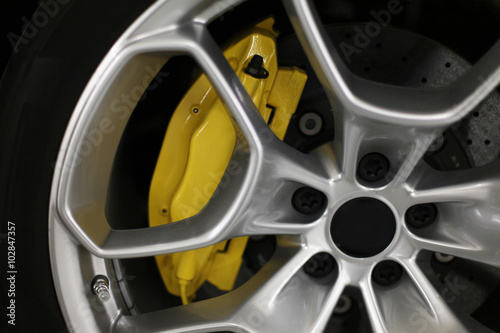 Fotografering  Sportwagen Bremse