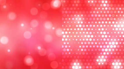 Bokeh light, shimmering blur spot lights on red abstract backgro