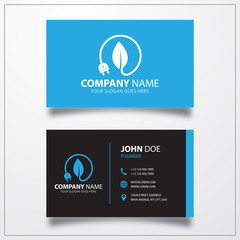 Aufkleber - Energy saving icon. Business card template
