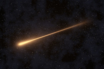 shooting star & stars background
