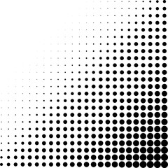 Poster - halftone dots corner