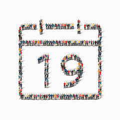  people    calendar date icon holiday