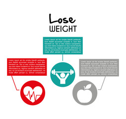 Wall Mural - lose weight design 