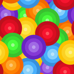 Canvas Print - Seamless colorful circles pattern3