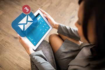 Poster - Composite image of three text messages received