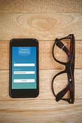 Aufkleber - composite image of online banking