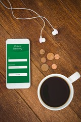 Poster - Composite image of online banking