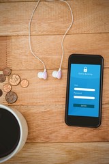 Poster - Composite image of online banking