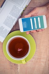 Poster - Composite image of online banking