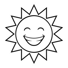 Sticker - Sun Vector Icon